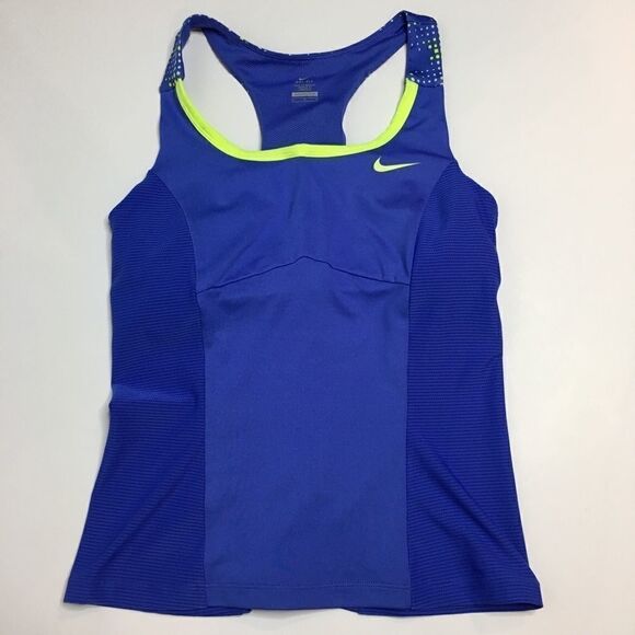 Nike Dri Fit Sz M Blue Athletic Tank Top - Picture 3 of 8